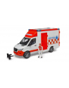 Mercedes Sprinter Ambulans z figurką ratownika edycznego i modułem światło + dźwię 02676 BRUD-ER - nr 1