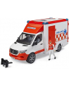 Mercedes Sprinter Ambulans z figurką ratownika edycznego i modułem światło + dźwię 02676 BRUD-ER - nr 8