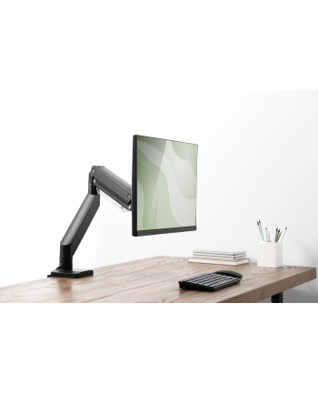 digitus Ramię biurkowe pojedyncze z zaciskiem, 1xLCD, max. 35', max. obciążenie 15kg, ze sprężyną gazową nr 1