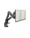 digitus Ramię biurkowe podwójne z zaciskiem, 2xLCD, max. 35', max. obciążenie 2x15kg, ze sprężyną gazową - nr 64
