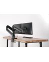 digitus Ramię biurkowe podwójne z zaciskiem, 2xLCD, max. 35', max. obciążenie 2x15kg, ze sprężyną gazową - nr 65