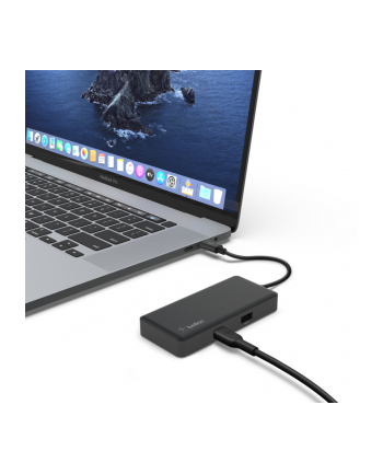 belkin Podróżna stacja dokująca USB C 5-w-1, obsługa jednego wyświetlacza do 4K, HDMI, USB-C USB-A GbE Chromebook/PC/Mac
