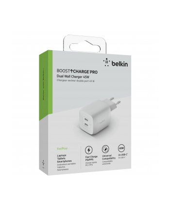 belkin Podwójna ładowarka ścienna USB-C GaN z PPS 45 W