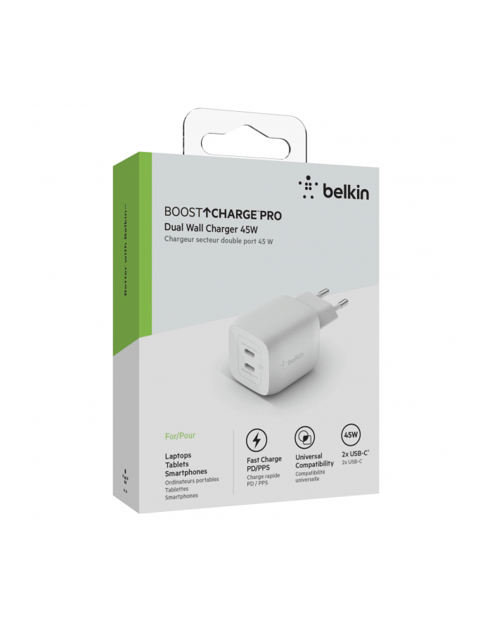 belkin Podwójna ładowarka ścienna USB-C GaN z PPS 45 W główny