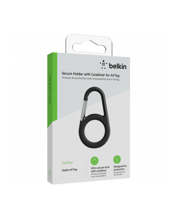 belkin Uchwyt z karabińczykiem do AirTag Czarny