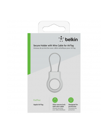 belkin Uchwyt z karabińczykiem do AirTag Biały