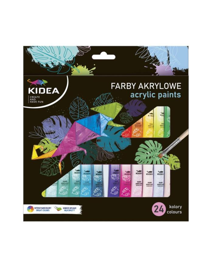 derform Farby akrylowe 24 kolory Kidea główny