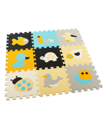 Mata piankowa edukacyjna kolorowa puzzle zwierzęta BPUZ3305 BIGTOYS