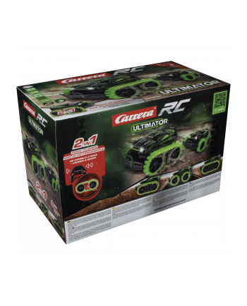 carrera toys Auto na radio ULTIMATOR Ultimate Terrain Vehicle (UTV) napęd zmienny 2:1 (koła/gąsiennice), światła LED 162124 Carrera