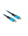 lanberg Kabel USB-C M/M USB4 0.5m 100W 8K 60HZ czarno-niebieski - nr 10