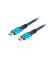 lanberg Kabel USB-C M/M USB4 0.5m 100W 8K 60HZ czarno-niebieski - nr 13