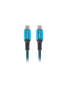 lanberg Kabel USB-C M/M USB4 0.5m 100W 8K 60HZ czarno-niebieski - nr 15