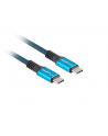 lanberg Kabel USB-C M/M USB4 0.5m 100W 8K 60HZ czarno-niebieski - nr 16