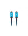 lanberg Kabel USB-C M/M USB4 0.5m 100W 8K 60HZ czarno-niebieski - nr 2
