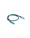 lanberg Kabel USB-C M/M USB4 0.5m 100W 8K 60HZ czarno-niebieski - nr 5