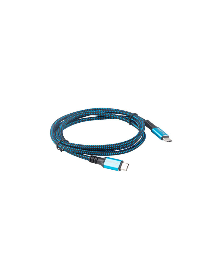 lanberg Kabel USB-C M/M USB4 1.2m 100W 8K 60HZ czarno-niebieski główny