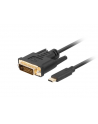 lanberg Kabel USB-C(M)->DVI-D(24+1)(M) 0.5m czarny - nr 1