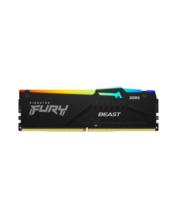 kingston Pamięć DDR5 Fury Beast Black RGB  16GB(1*16GB)/5200  CL36