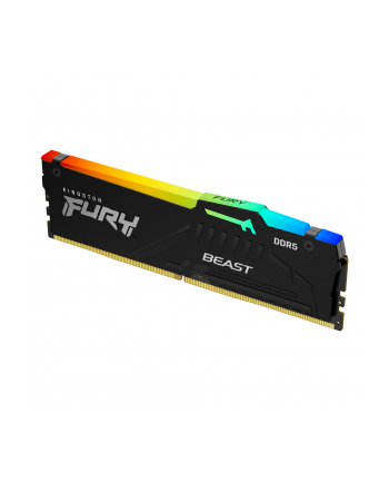 kingston Pamięć DDR5 Fury Beast Black RGB  16GB(1*16GB)/5200  CL36