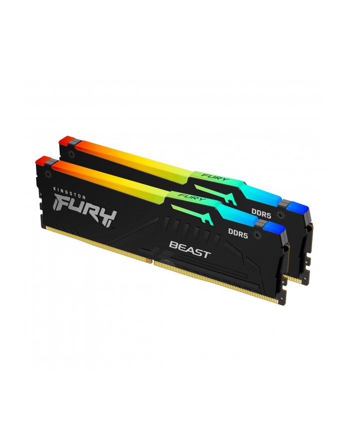 kingston Pamięć DDR5 Fury Beast Black RGB  32GB(2*16GB)/5200  CL36 główny