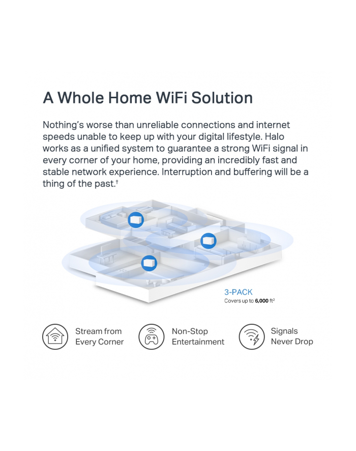 tp-link Mercusys Halo H70X System WiFi AX1800 3pack główny