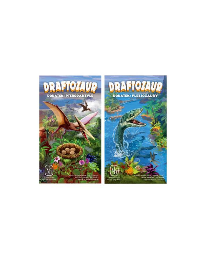 nasza księgarnia Gra Draftozaur 2 dodatki: Pterodaktyle, Plezjozaury NK główny