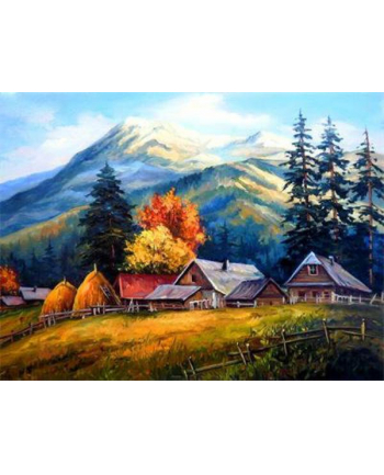 ju-piter Diamentowy obraz Górski krajobraz