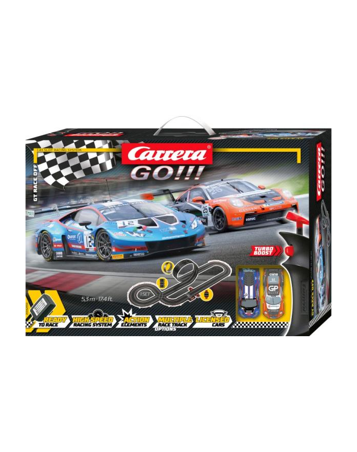 carrera toys Tor GO!!! GT Race Off 5,3m 62550 Carrera główny