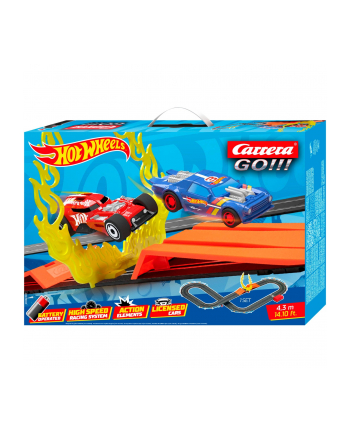 carrera toys Tor GO!!! Hot Wheels 4,3m + skocznia 63517 Carrera