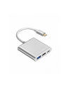 tb Adapter USB C 3w1 - HDMI, USB, PD srebrny - nr 2