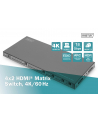 DIGITUS 4x2 HDMI Matrix Switch 4K/60Hz Scaler EDID ARC HDCP 2.2 18Gbps - nr 21