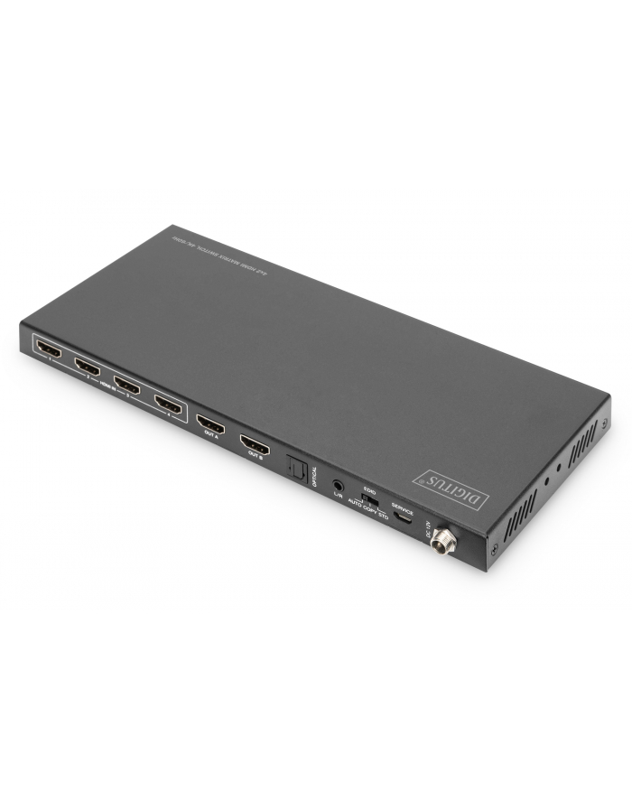 DIGITUS 4x2 HDMI Matrix Switch 4K/60Hz Scaler EDID ARC HDCP 2.2 18Gbps główny
