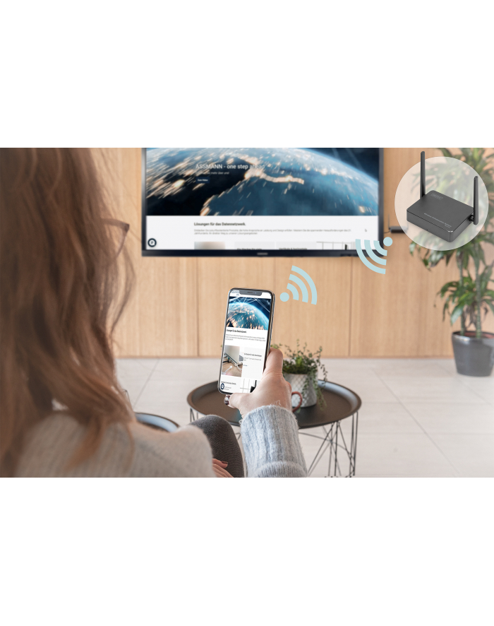 DIGITUS Wireless Collaboration System HDMI 2x TX 1x RX główny
