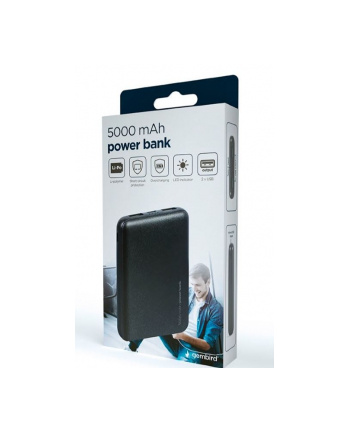 gembird PowerBank 5000 mAh czarny