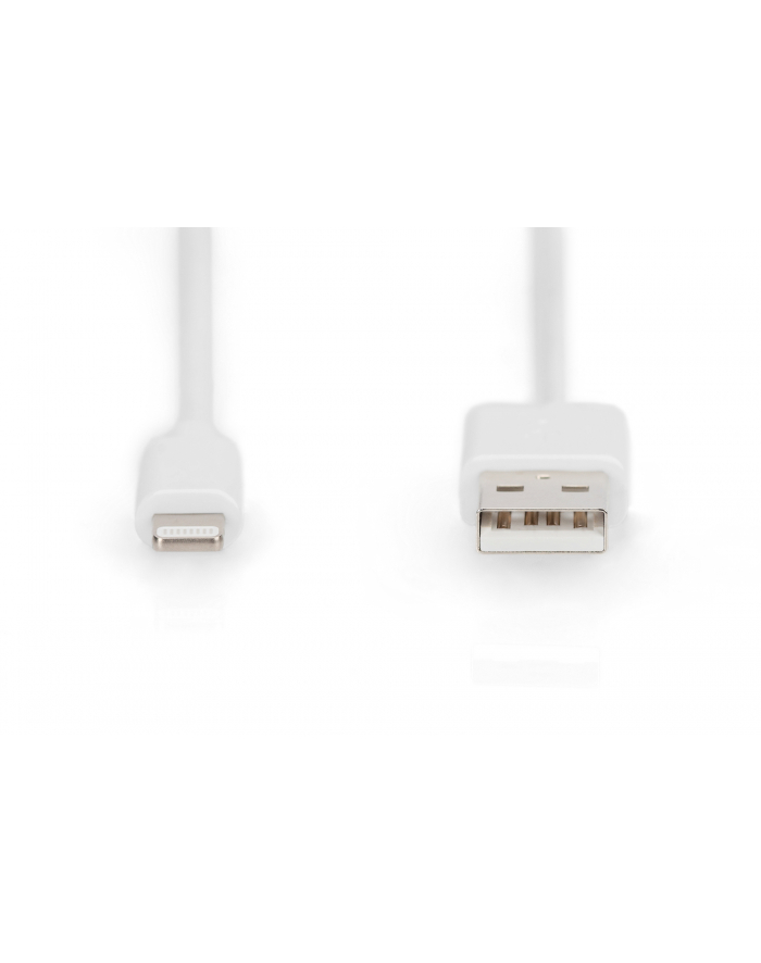 DIGITUS USB-A to lightning MFI C89 2m Data and charging cable Kolor: BIAŁY 5V 2.4A główny
