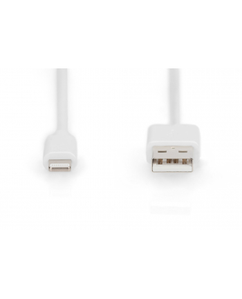 DIGITUS USB-A to lightning MFI C89 2m Data and charging cable Kolor: BIAŁY 5V 2.4A