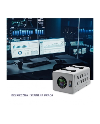 qoltec Automatyczny stabilizator napięcia AVR 5000VA