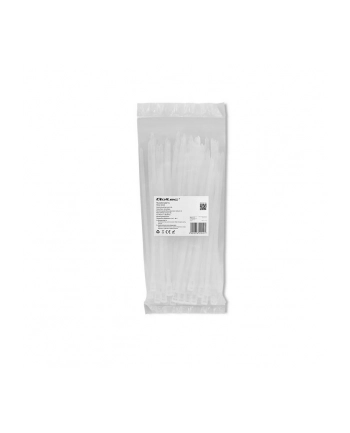 QOLTEC 52240 Opaski zaciskowe wielorazowe trytytki 4.8x200mm Nylon UV Białe