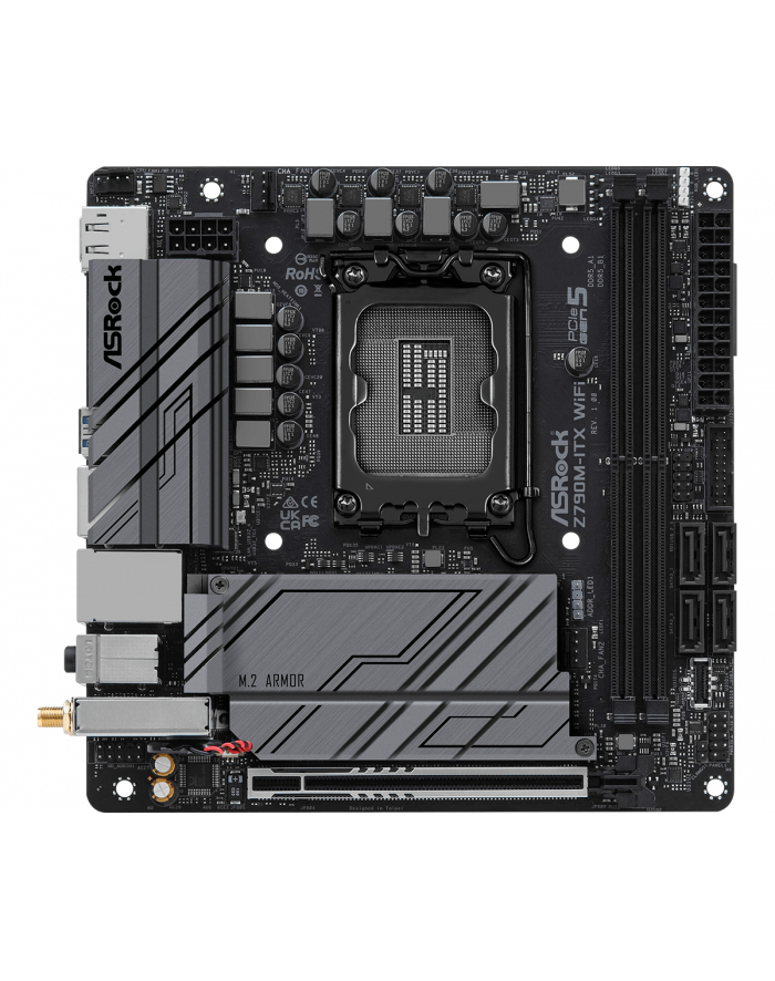 ASROCK Z790M ITX WIFI Socket 1700 mITX DDR5 1xHDI 1xDP główny