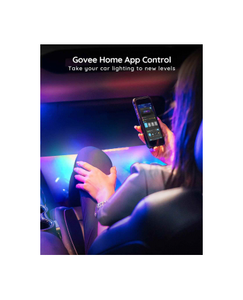 Govee H7090; Oświetlenie wnętrza samochodu; RGBIC