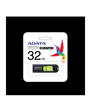 ADATA FLASHDRIVE UC300 32GB USB 32 BLACK'GREEN