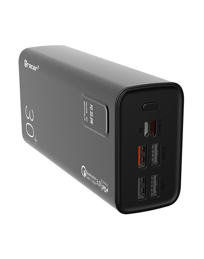 TRACER 30000 mAh MODI QC3.0 + PD 20W + SPC power bank główny