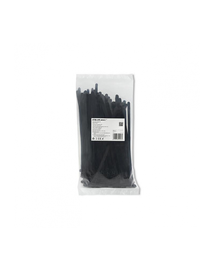 QOLTEC 52227 Reusable Self locking cable tie 7.2x200 mm Nylon UV Black główny