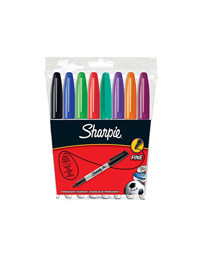 Sharpie-zestaw markerów permanentnych FINE 8 kolorów główny