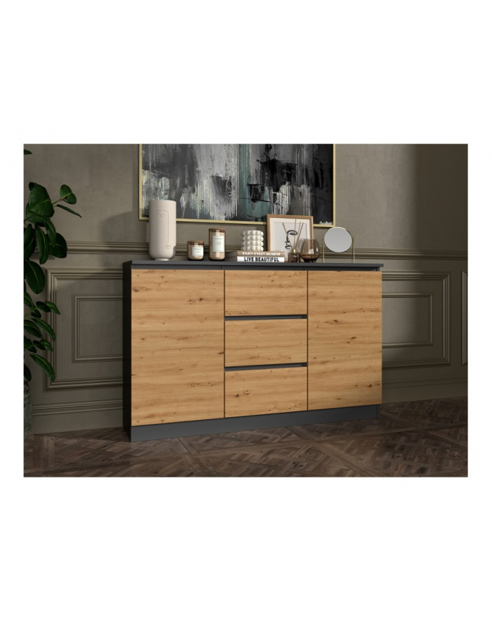 top e shop Komoda 2D3S 120x30xH75 antracyt/artisan główny