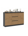 top e shop Komoda 2D3S 120x30xH75 antracyt/artisan - nr 9