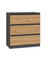 top e shop Komoda M3 70x40xH77 antracyt/artisan - nr 4