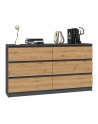 top e shop Komoda M6 140 138x40xH77 antracyt/artisan - nr 10