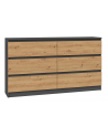 top e shop Komoda M6 140 138x40xH77 antracyt/artisan - nr 1