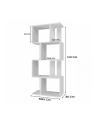 top e shop Regał FIESTA 4P 59 5x30xH140 biel - nr 9